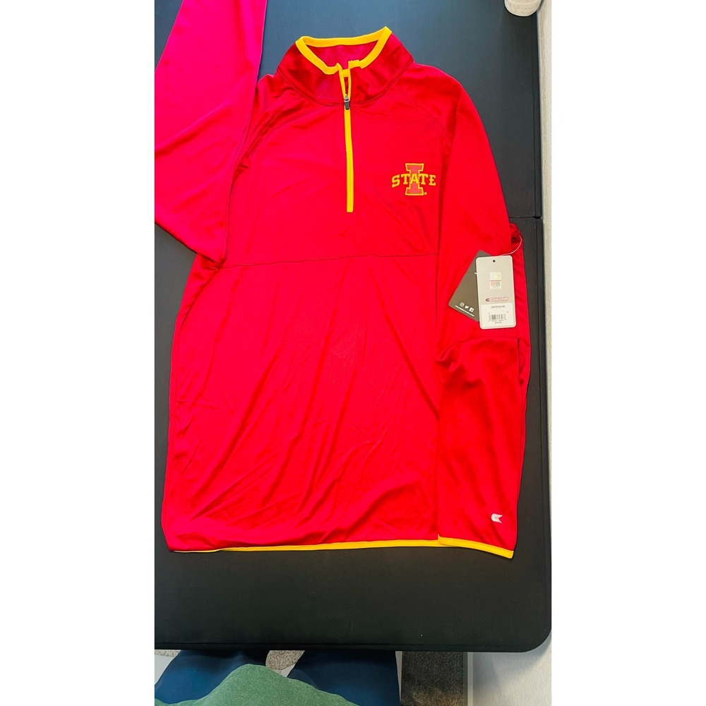 New Colosseum Iowa State men's size Medium 1/4 zip Football pullover